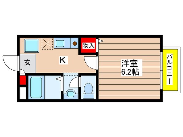 ヒルズ北屋敷の物件間取画像